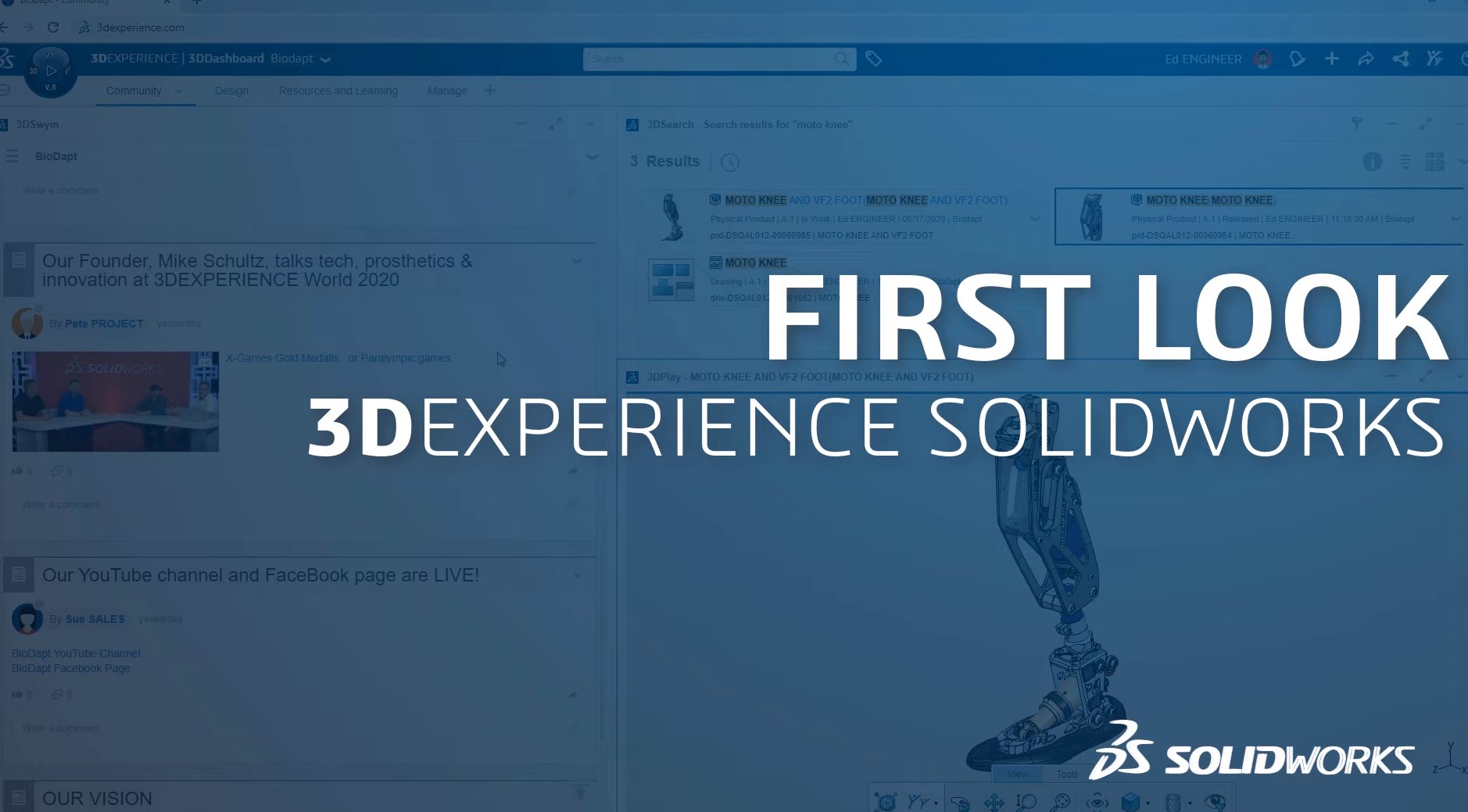 First Look 3dexperience solidworks